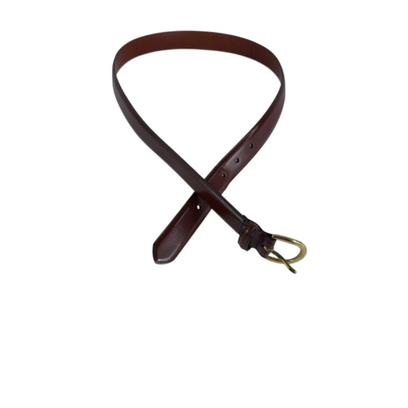 Vintage COACH 3921 Brown Polished Cowhide Leather Belt Size 34/85 Unisex Belt